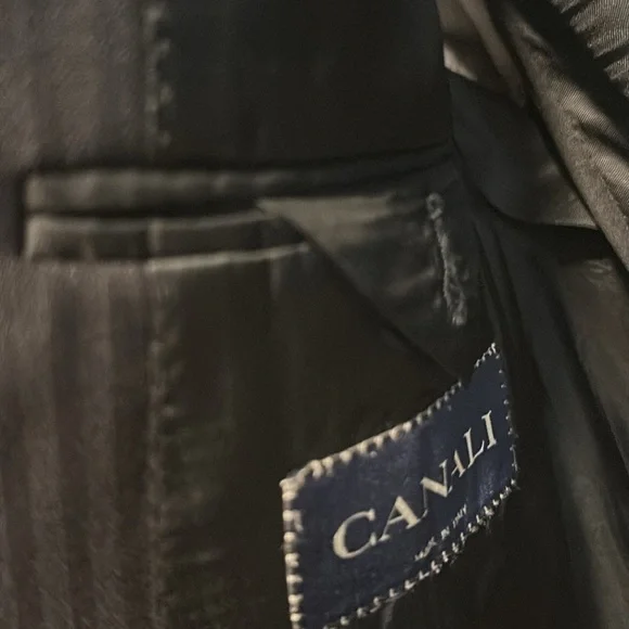 EXCELLENT CONDITION CANILI BERTINI MADE IN ITALY MENS SUIT 100% PURE WOOL